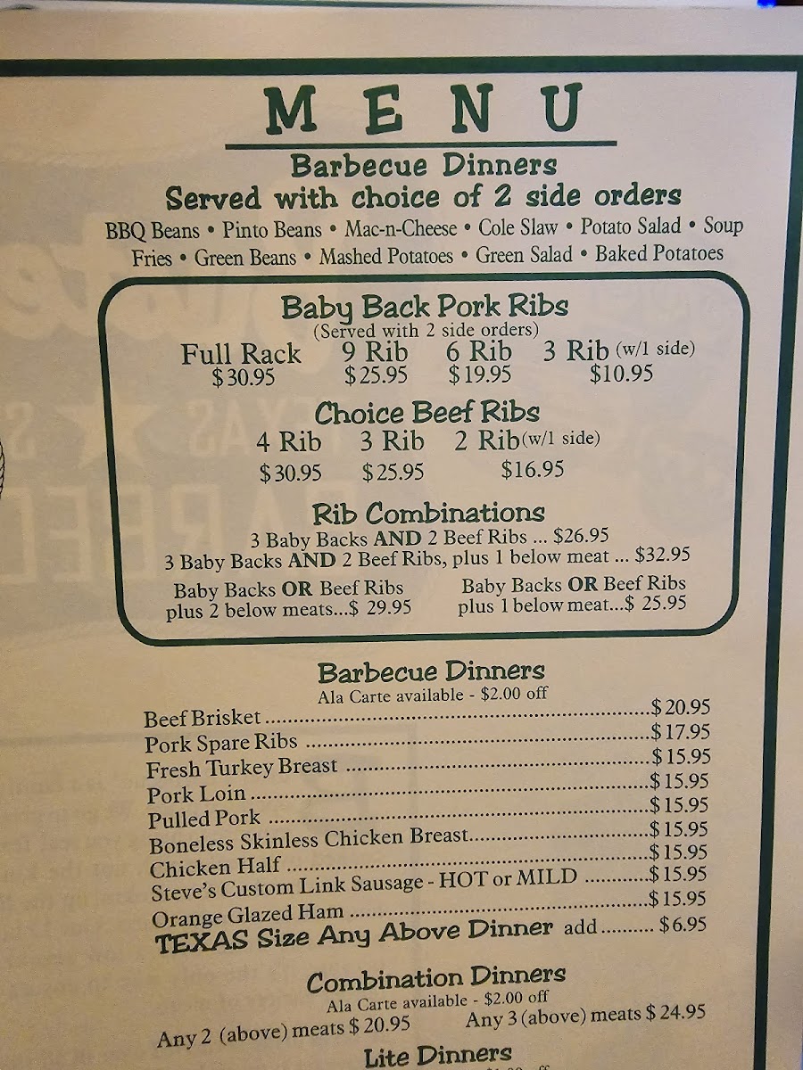 Buster's Texas-Style Barbecue Menu - Image 2